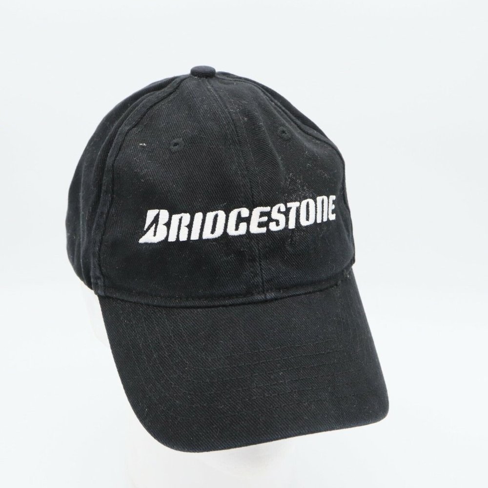 Bridgestone adjustable Black Embroidered Cap Hat B8